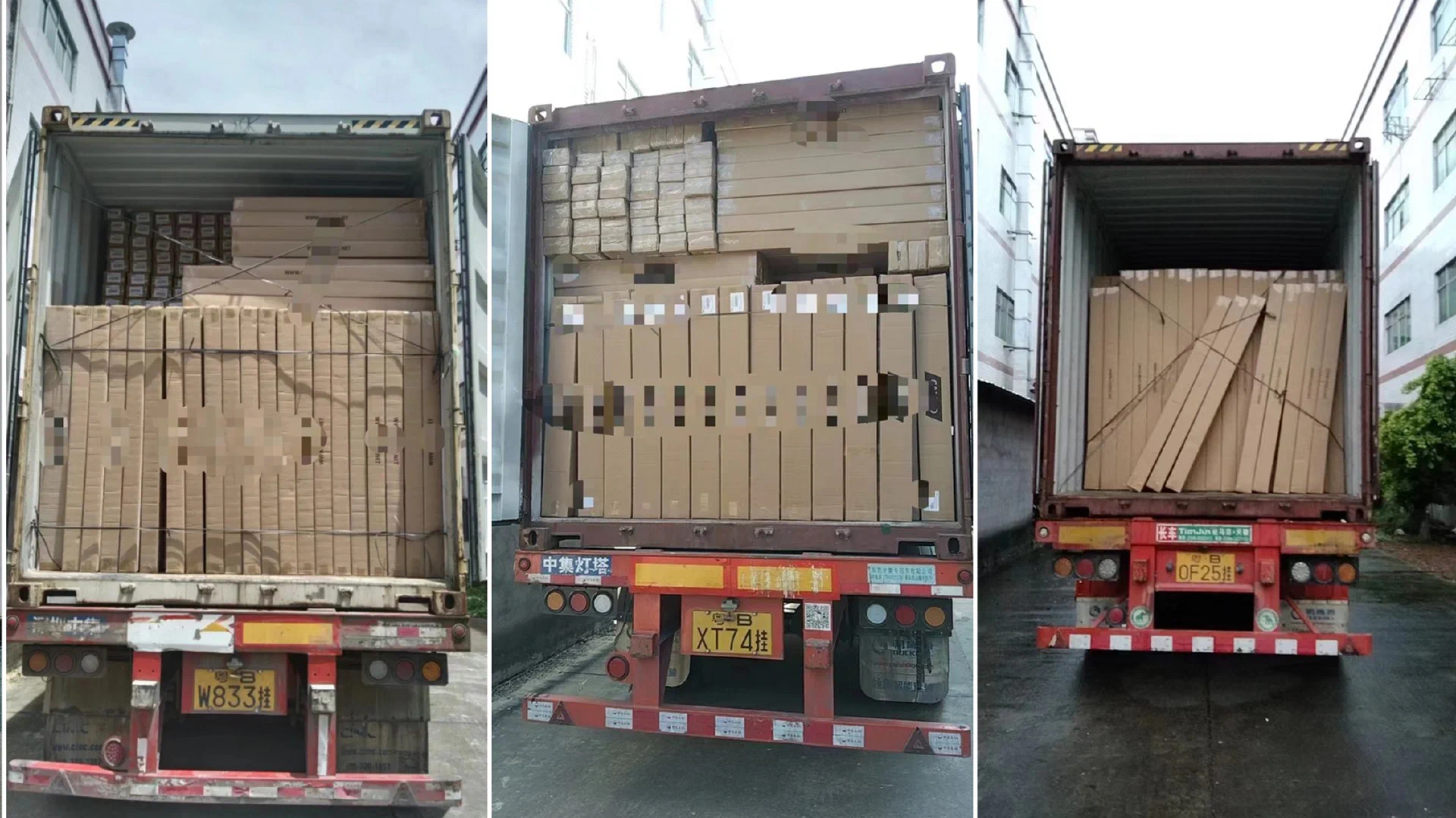 Carico container e spedizione