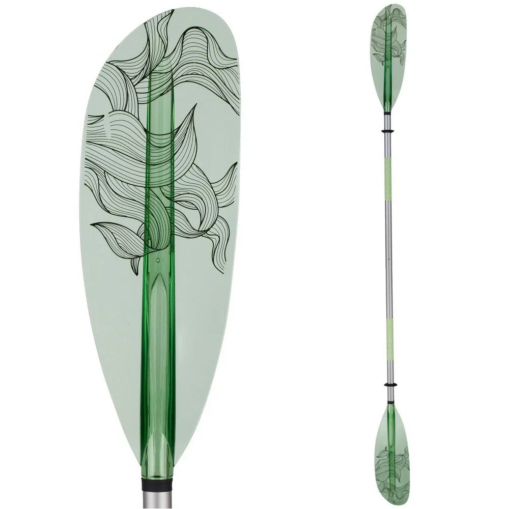 Kajakpaddel | PC Botanisches Linienkunst-Design